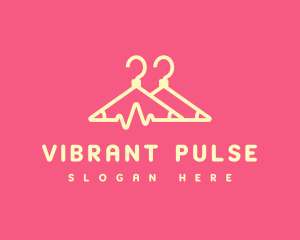Fashion Hanger Pulse logo design