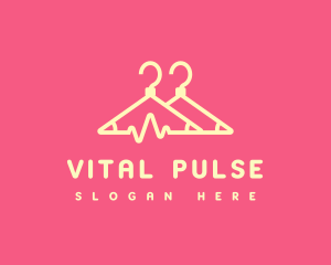 Fashion Hanger Pulse logo design