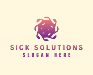 Microbiology Virus Contagion logo design