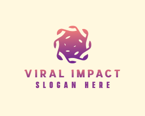 Microbiology Virus Contagion logo design