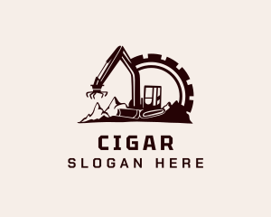 Cog Mountain Heavy Equipment logo design