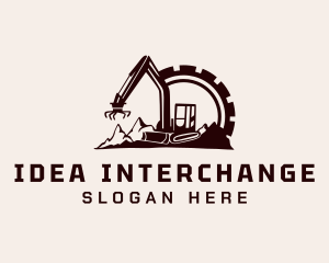 Cog Mountain Heavy Equipment logo design