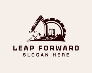 Cog Mountain Heavy Equipment logo design