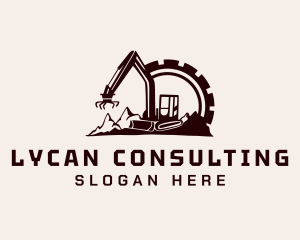 Cog Mountain Heavy Equipment logo design