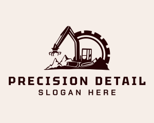 Cog Mountain Heavy Equipment logo design