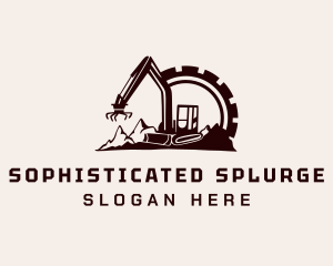 Cog Mountain Heavy Equipment logo design