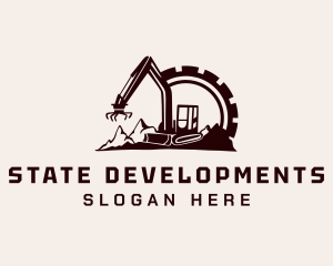 Cog Mountain Heavy Equipment logo design