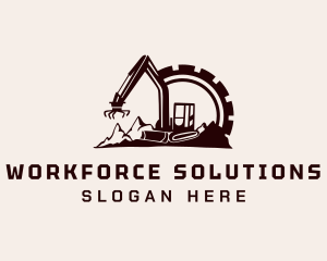 Cog Mountain Heavy Equipment logo design