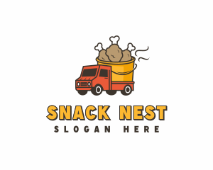 Fried Chicken Street Food logo design