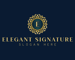 Floral Elegant Decoration logo design