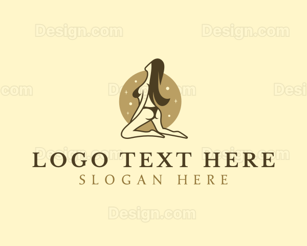 Seductive Sexy Lady Logo