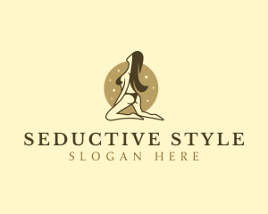 Seductive Sexy Lady logo design