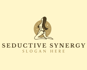 Seductive Sexy Lady logo design