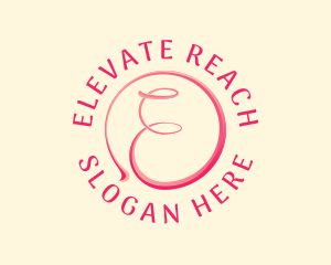 Feminine Beauty Lifestyle Letter E logo design