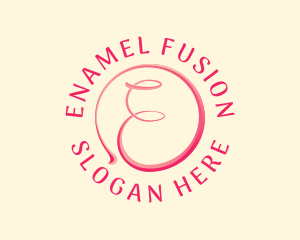 Feminine Beauty Lifestyle Letter E logo design