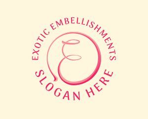 Feminine Beauty Lifestyle Letter E logo design