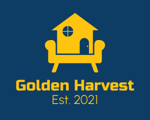 Golden Home Couch logo design