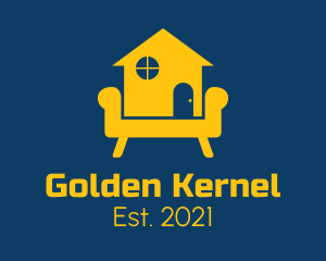 Golden Home Couch logo design