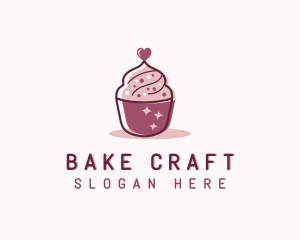 Valentine Cupcake Bakery  logo design