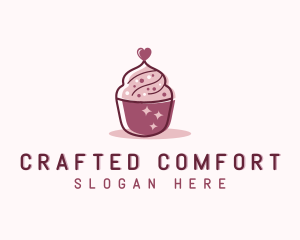 Valentine Cupcake Bakery  logo design