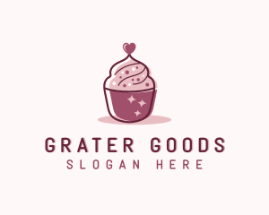 Valentine Cupcake Bakery  logo design