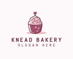 Valentine Cupcake Bakery  logo design