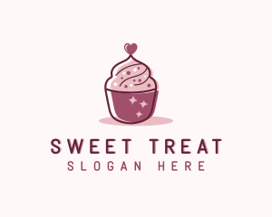 Valentine Cupcake Bakery  logo design