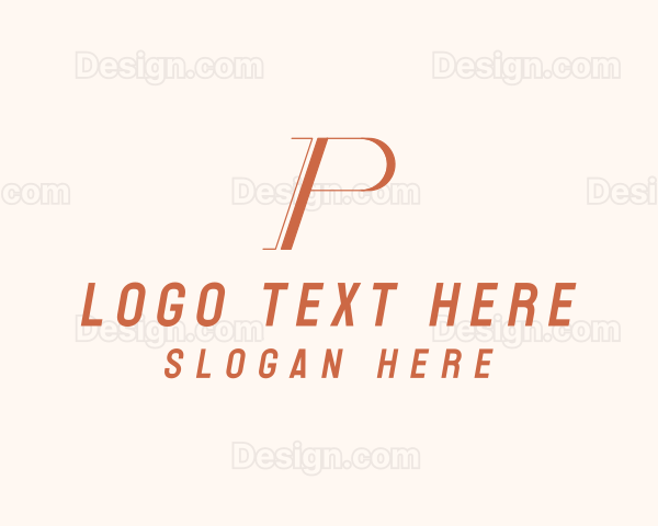 Professional Business  Letter P Logo