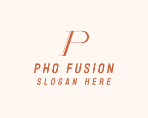 Professional Business  Letter P  logo design