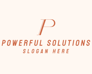 Professional Business  Letter P  logo design