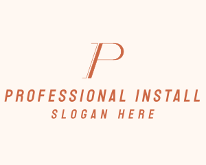 Professional Business  Letter P  logo design