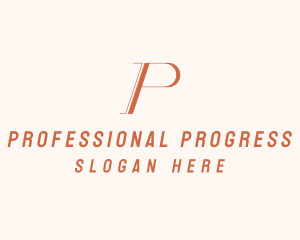 Professional Business  Letter P  logo design