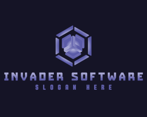 Digital Software Cube logo design