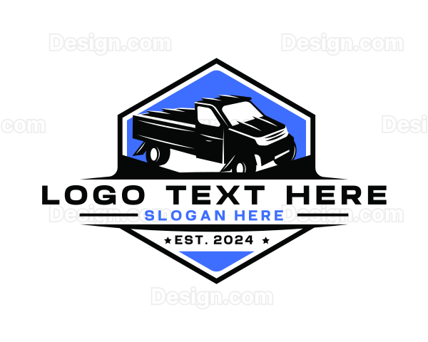 Pickup Truck Garage Logo