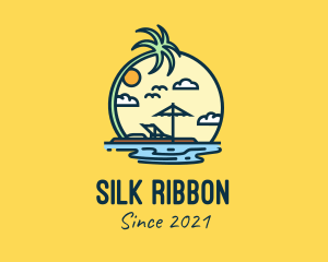 Summer Island Vacation  logo design