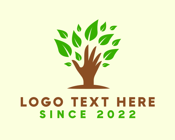 Vegetarian logo example 3