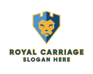 Royal Lion Castle logo design