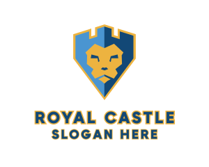 Royal Lion Castle logo design