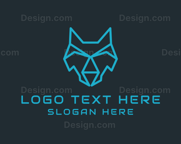 Digital Head Wolf Logo