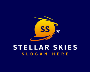 Airplane Travel Aviation logo design