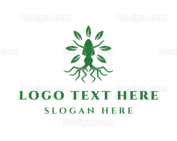 Green Woman Tree Logo