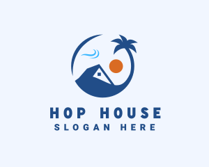 Island Beach House logo design