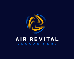 Heat Cool Ventilation logo design