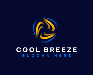 Heat Cool Ventilation logo design