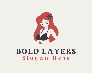 Sexy Bra Underwear logo design