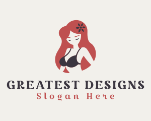 Sexy Bra Underwear logo design