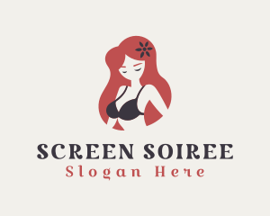 Sexy Bra Underwear logo design