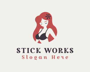 Sexy Bra Underwear logo design