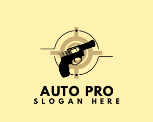 Shooting Gun Target logo