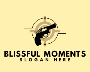 Shooting Gun Target logo